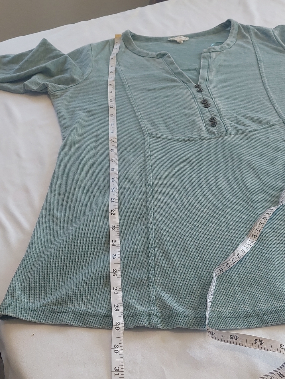 Jane and Delancey Sage Green Ribbed Top.size 1x Soft And Comfy. 1/4 Sleeves . - Picture 5 of 6